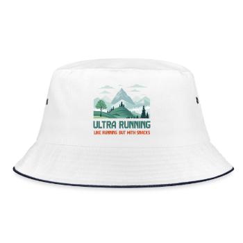 L’ultra running, comme la course à pied mais avec des collations - Bob - blanc/marine - Devant