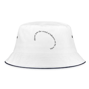 My Orbit - Bucket Hat - white/navy - Front