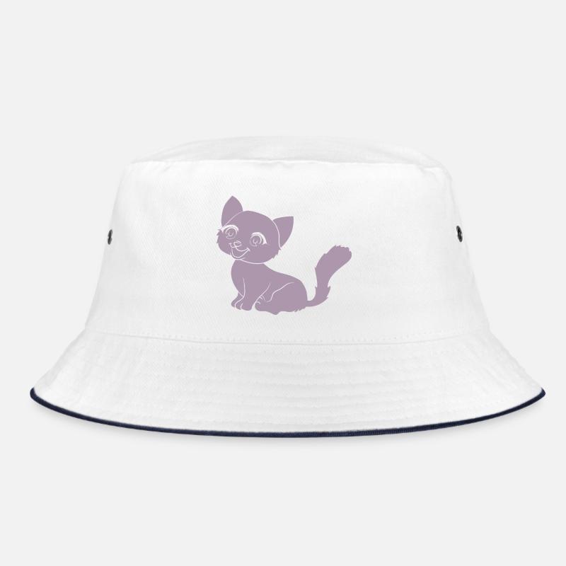 Mignon chat dessin animé silhouette minimaliste Bob