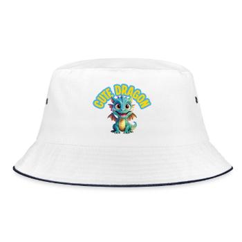 Dragon mignon - Bob - blanc/marine - Devant