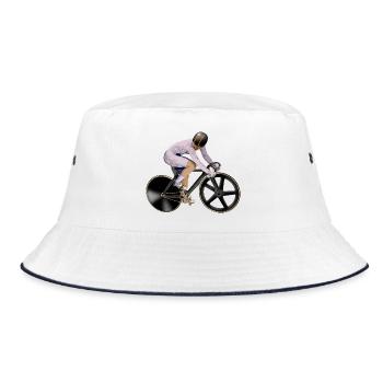 Cycling - Bucket Hat - white/navy - Front