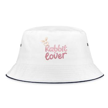 Cute Bunny Design for Kids - Bucket Hat - white/navy - Front