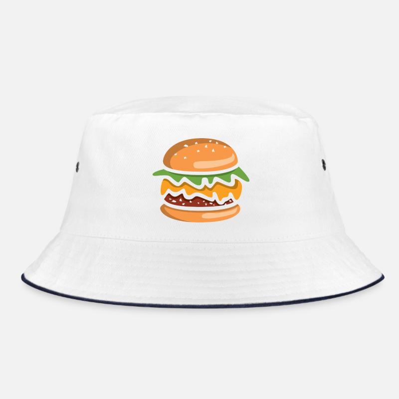 Comic Burger Cheeseburger Bucket Hat