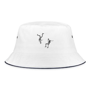 Freestyle - Bucket Hat - Weiß/Navy - Vorne