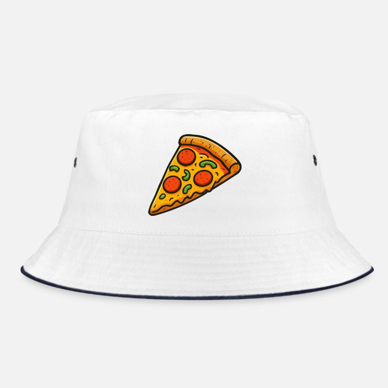 Creative pizza illustration for fans Bucket Hat