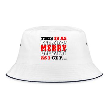 C’est aussi joyeux que moi - Bob - blanc/marine - Devant