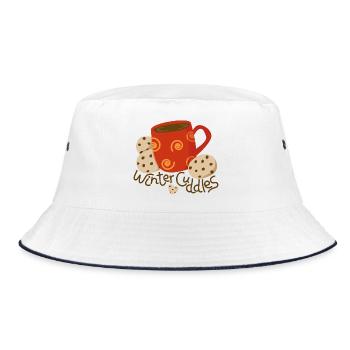Tasse de chocolat chaud avec des biscuits - Bob - blanc/marine - Devant
