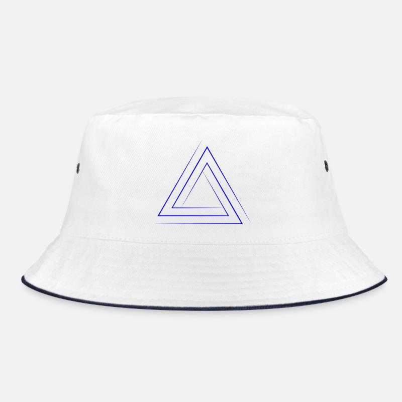 Geometric triangular nesting Bucket Hat