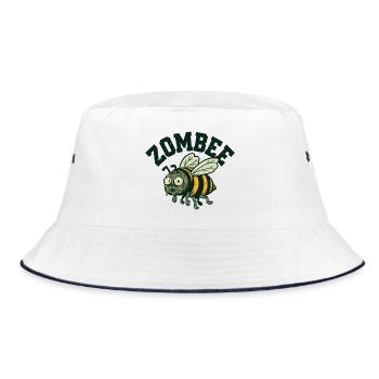 Zombee - Bucket Hat - Weiß/Navy - Vorne