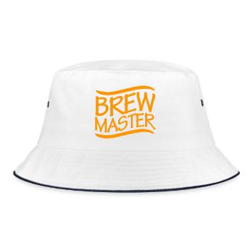 Gender Reveal Halloween Babyshower - Bucket Hat - Weiß/Navy - Vorne