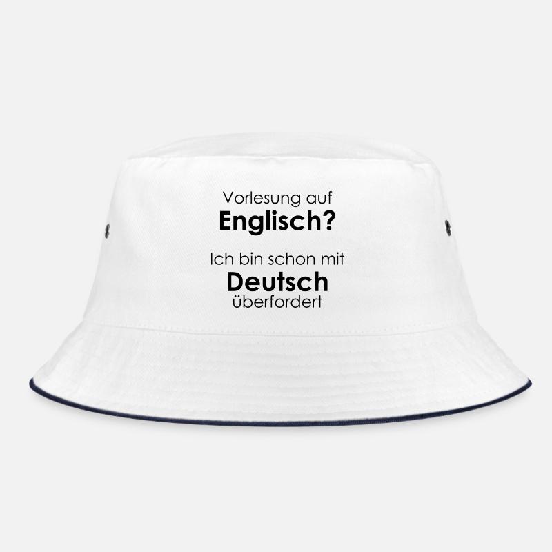 University Saying "Lecture on Eng" Gift, Students Bucket Hat