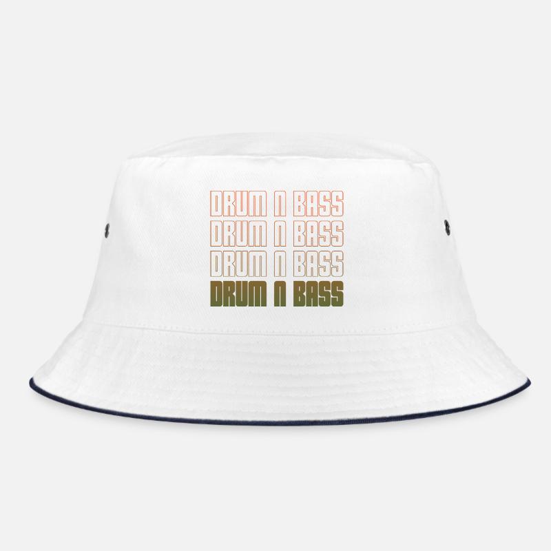 Drum N Bass Gradient Grid Bucket Hat