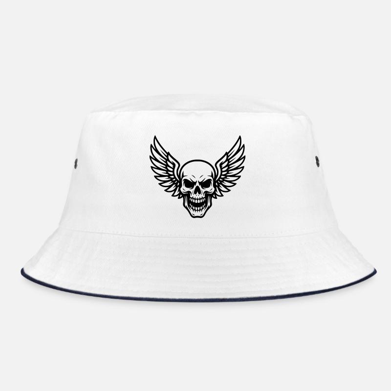 Skull with wings Bucket Hat