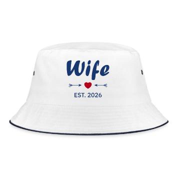 Wife Est 2026 - Bob - blanc/marine - Devant