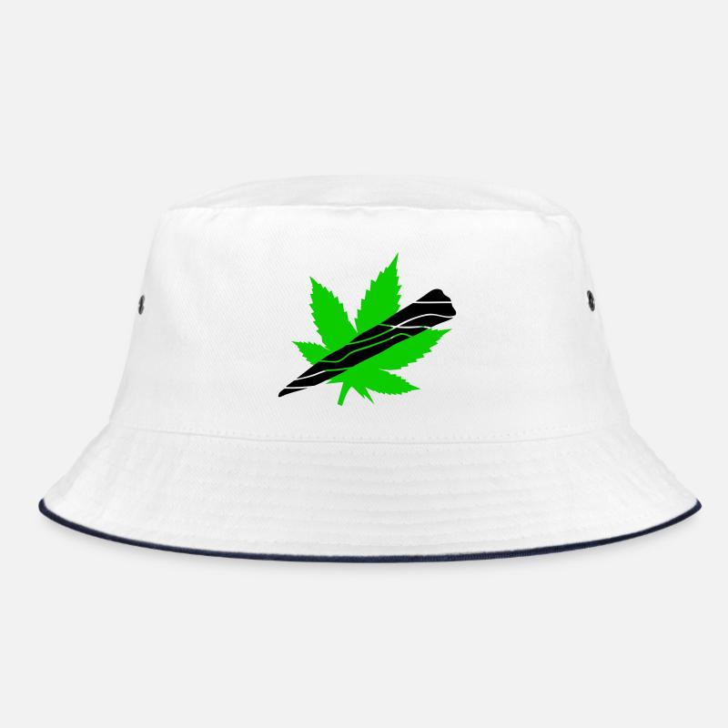 Neon Cannabisblatt Grafik Bucket Hat