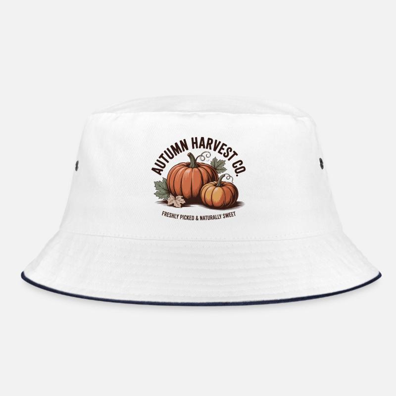 Vintage Fruit Ad – Pumpkin Bucket Hat
