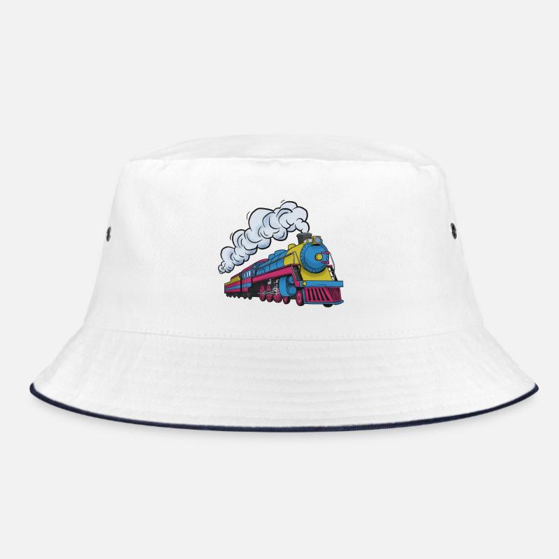Dampflokomotive Farbexplosion Bucket Hat