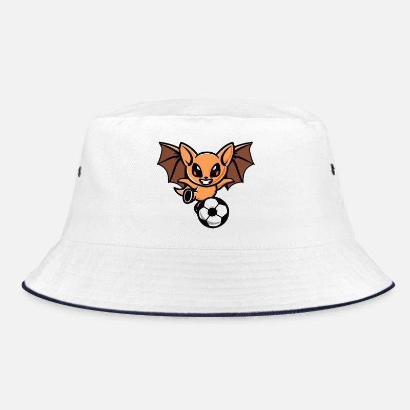 Orangene Fledermaus Kicker Bucket Hat