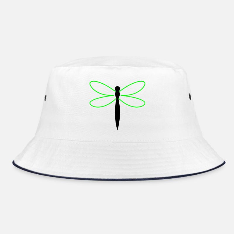 Libelle Silhouette Bucket Hat
