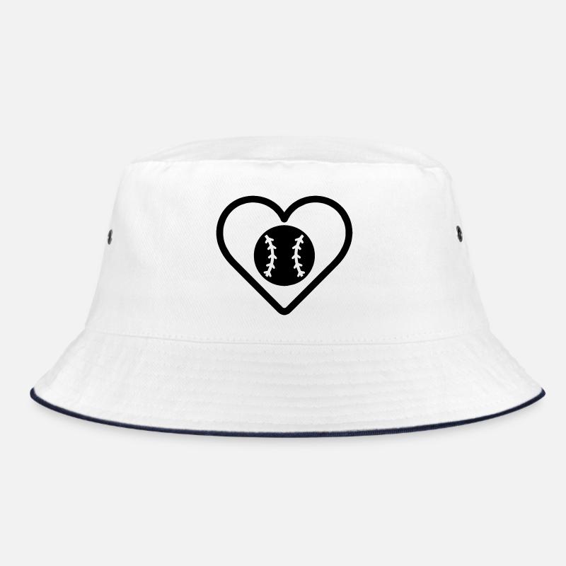 Herz-Baseball – Leidenschaftssport Bucket Hat
