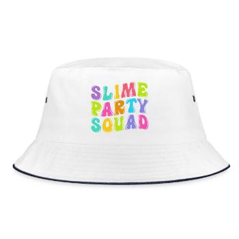 Slimy Slime Slime - Bucket Hat - white/navy - Front