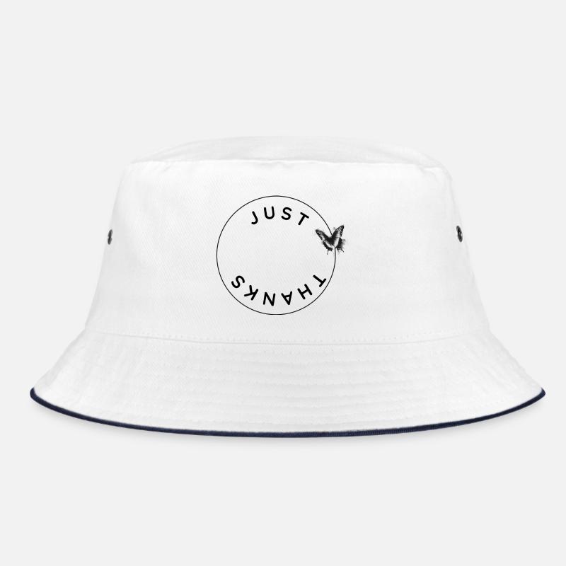 Just Thanks - Kreis mit Schmetterling Bucket Hat