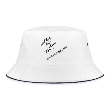 Alles für den Ton - Bucket Hat - Weiß/Navy - Vorne