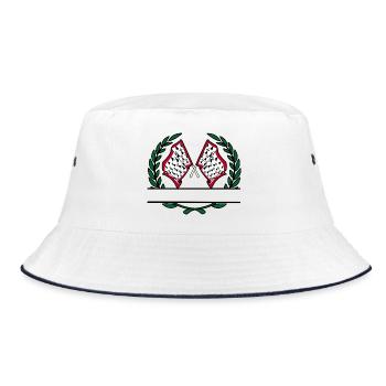 Limousin Flag Namespace - Bucket Hat - white/navy - Front