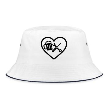 Humour DIY de Heart Beer - Bob - blanc/marine - Devant