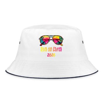 Lunettes de soleil Riva del Garda 2026 - Bob - blanc/marine - Devant