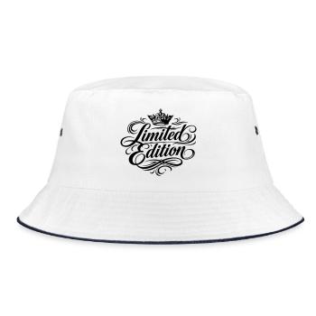Limited edition - Bucket Hat - white/navy - Front