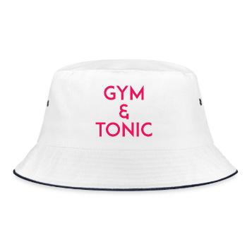 Gym & Tonic - Bucket Hat - white/navy - Front