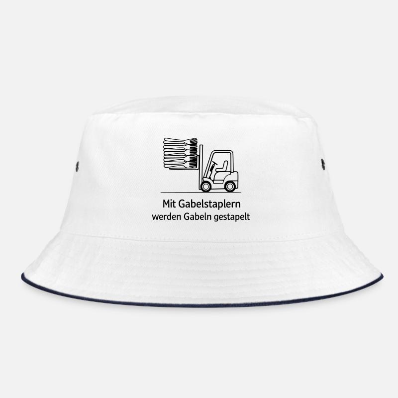 forklift pun fork stacking Bucket Hat