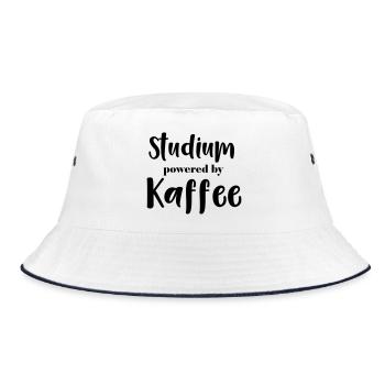 Studies powered by Kaffee - Bucket Hat - white/navy - Front
