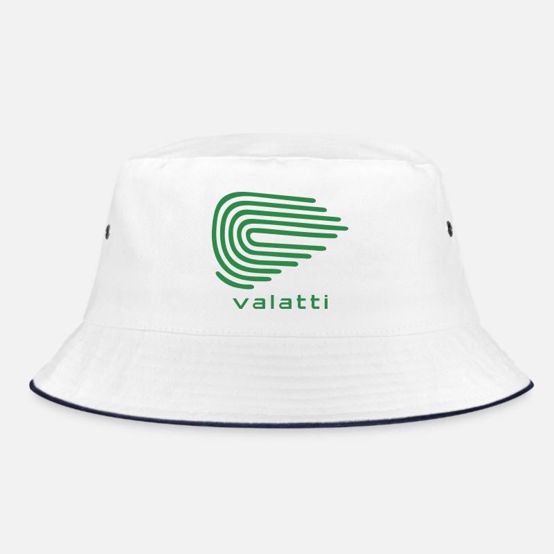 Valatti Green Wave Line Abstract Bucket Hat