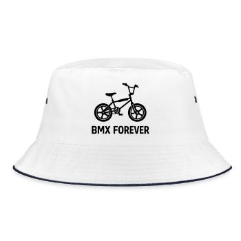 BMX Forever - Bucket Hat - white/navy - Front