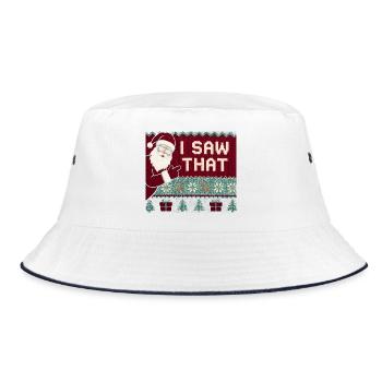 Ich habe diesen lustigen Weihnachtsmann im hässlic - Bucket Hat - Weiß/Navy - Vorne