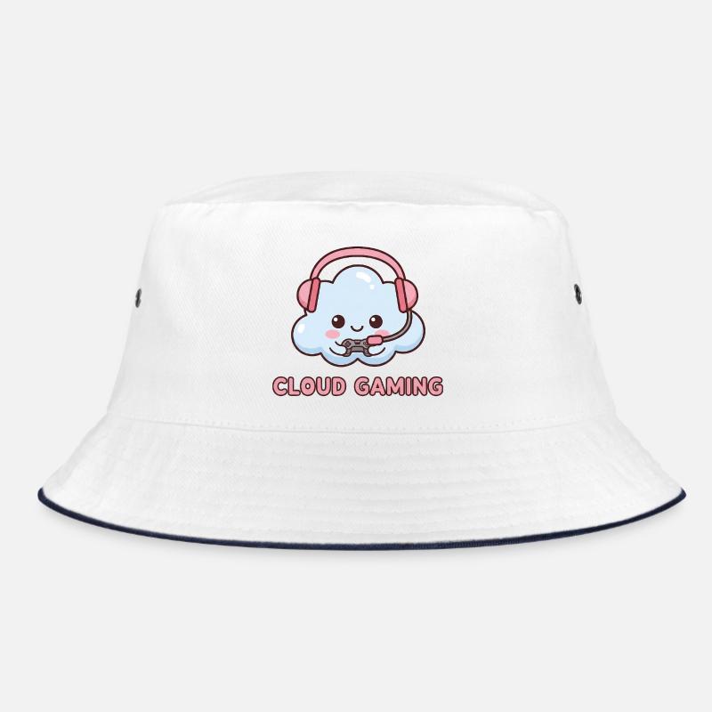 Cloud-Gaming | Niedliche Kawaii Gamer Cloud Bucket Hat