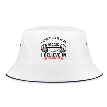 Magic Workout - Bucket Hat - white/navy - Front