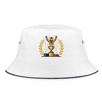 Trophée du vainqueur Voici à quoi ressemblent les gagnants Motif du vainqueur - Bob - blanc/marine - Devant