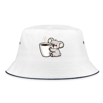 Coffee Mug Koala Cuddle Magic - Bucket Hat - white/navy - Front