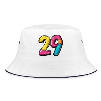 29 Nombre Coloré - Bob - blanc/marine - Devant