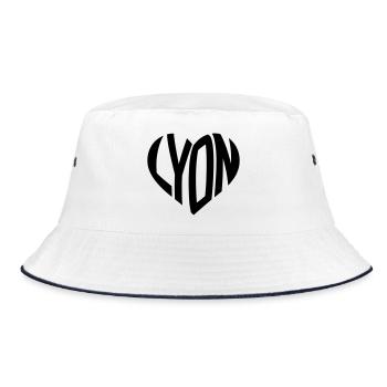Lyon Heart - Bucket Hat - white/navy - Front