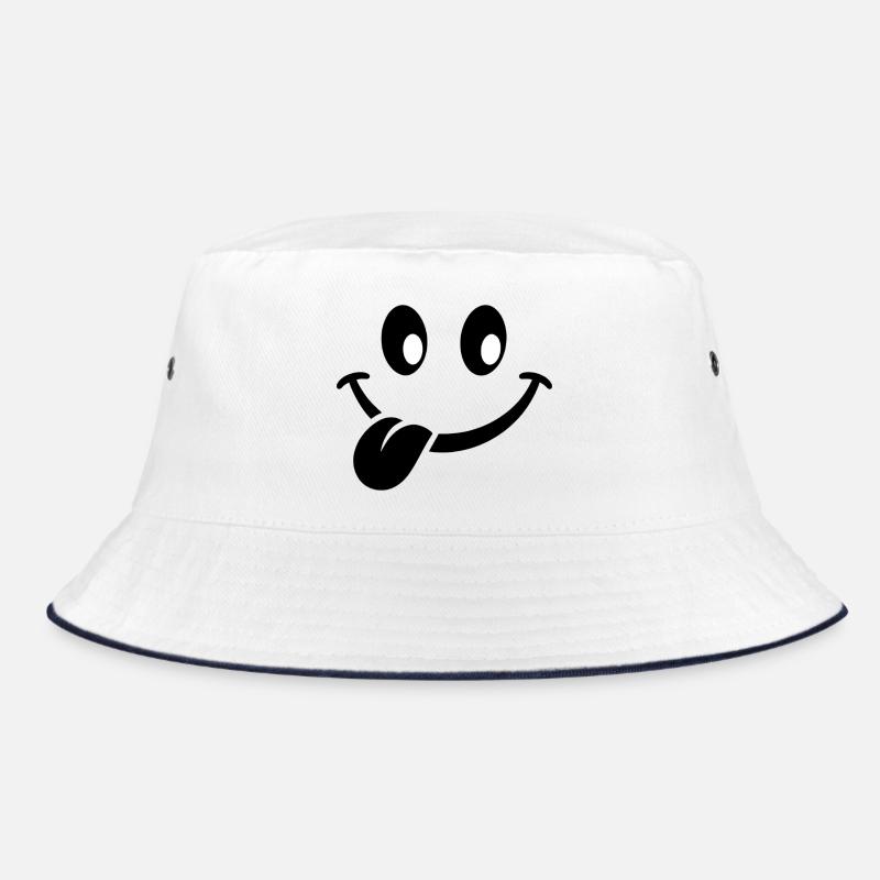 Silhouette des yeux minimalistes - Bob - blanc/marine
