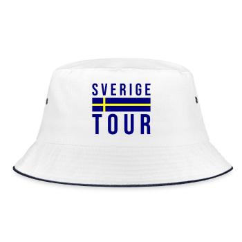 Sverige Tour Schweden - Bucket Hat - Weiß/Navy - Vorne