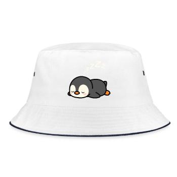 Mignonne sieste de pingouin - Bob - blanc/marine - Devant