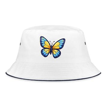 Papillon Bleu-Jaune - Bob - blanc/marine - Devant