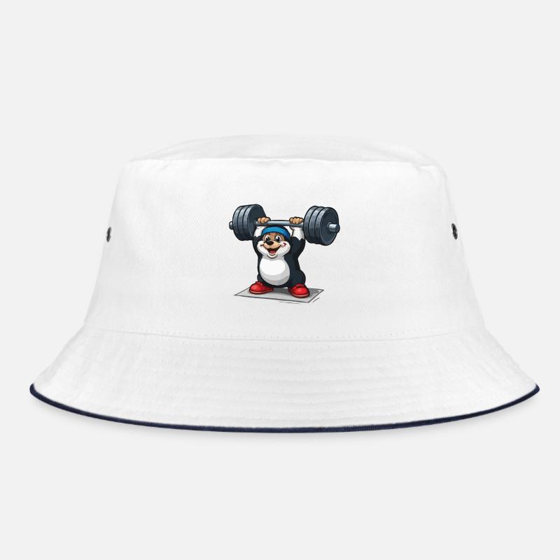 Mole in weightlifting Bucket Hat