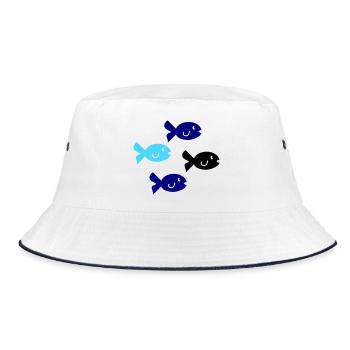 Silhouette des Poissons - Bob - blanc/marine - Devant
