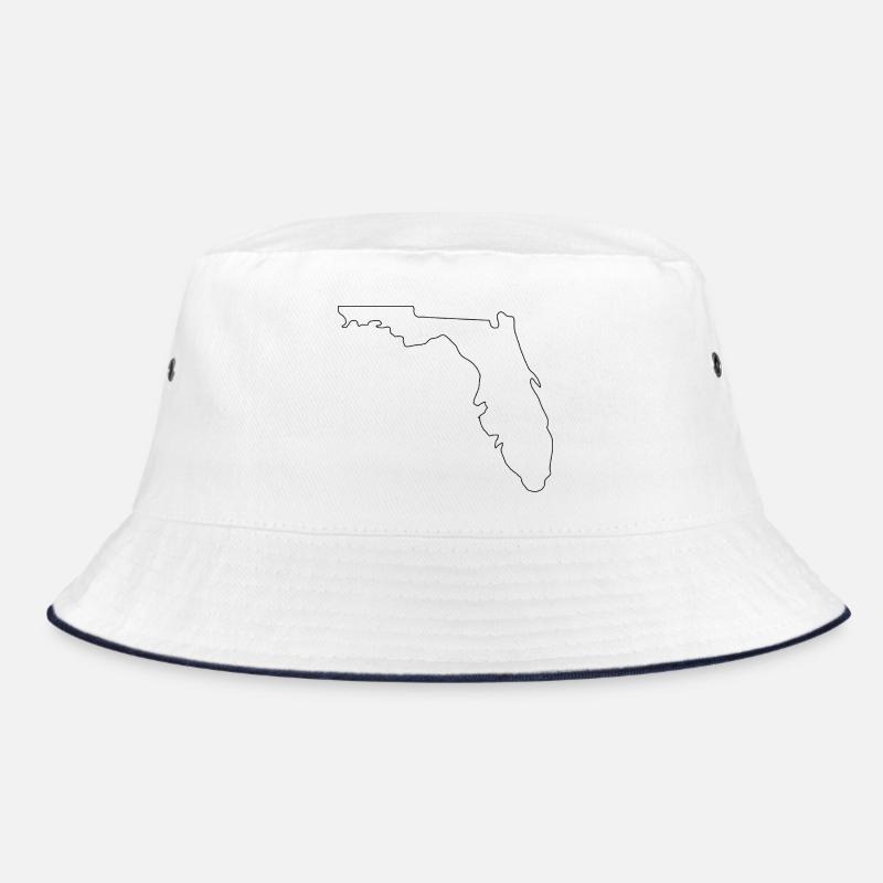 Florida outline map Bucket Hat